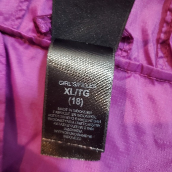 The North Face HYDRENALITE Girls XL 18 Purple Athletic Running WindBreaker TNF - Picture 12 of 13